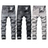 Fashion Men's Jeans Mid Waisted Jeans Denim Straight Pants